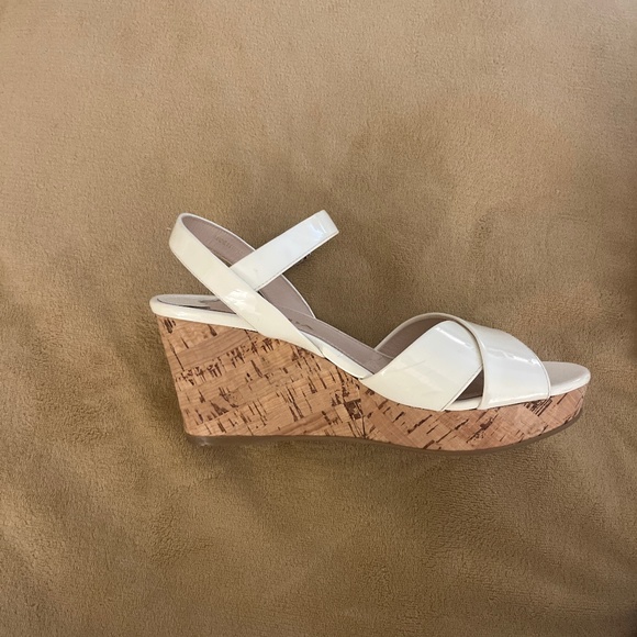 Prada shoes white patent leather wedges - Picture 1 of 8